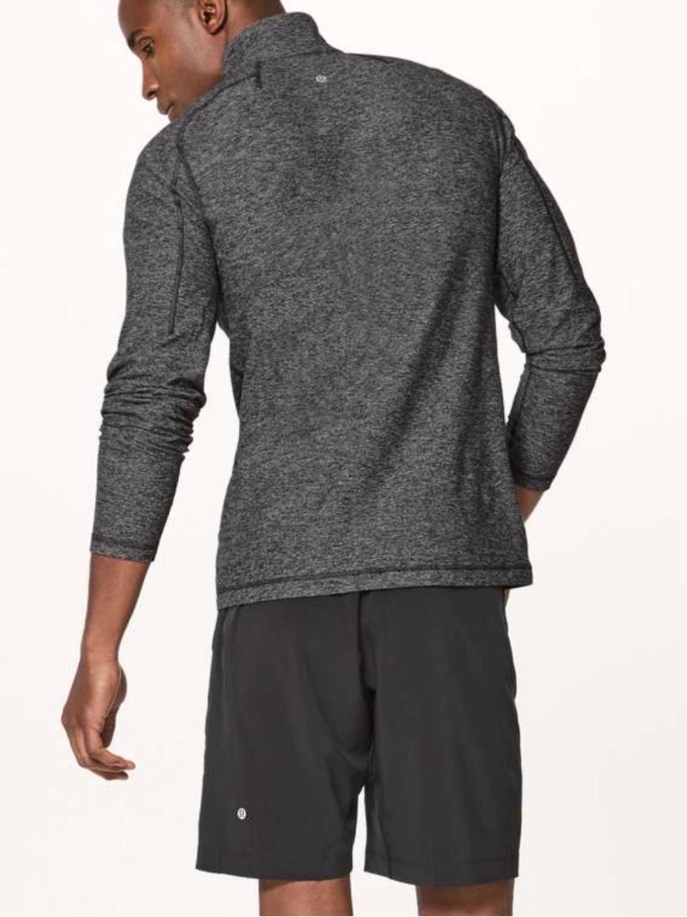 lululemon athletica Men's Dark Heather Gray Quarter-Zip Pullover